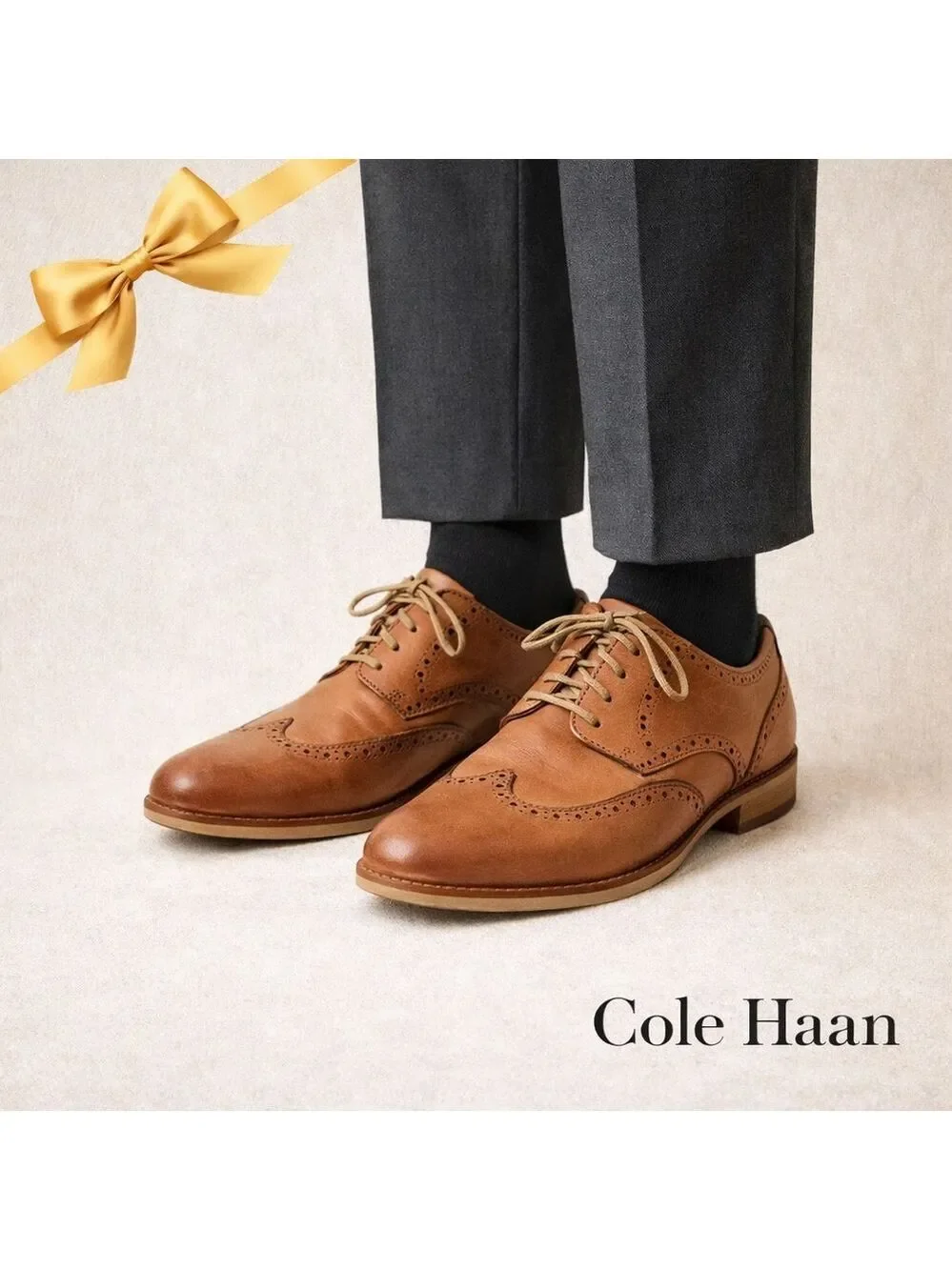Cole Haan Leather Oxford Shoes Size 10.5 Brown